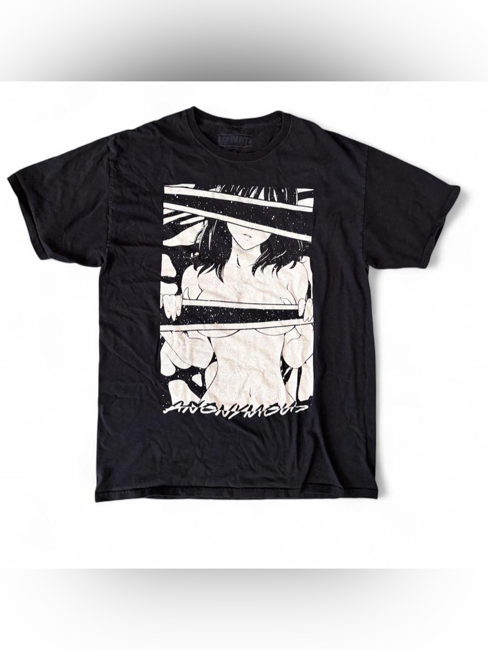 Bad Habits "Anonymous" Anime Graphic Tee | Black Short Sleeve